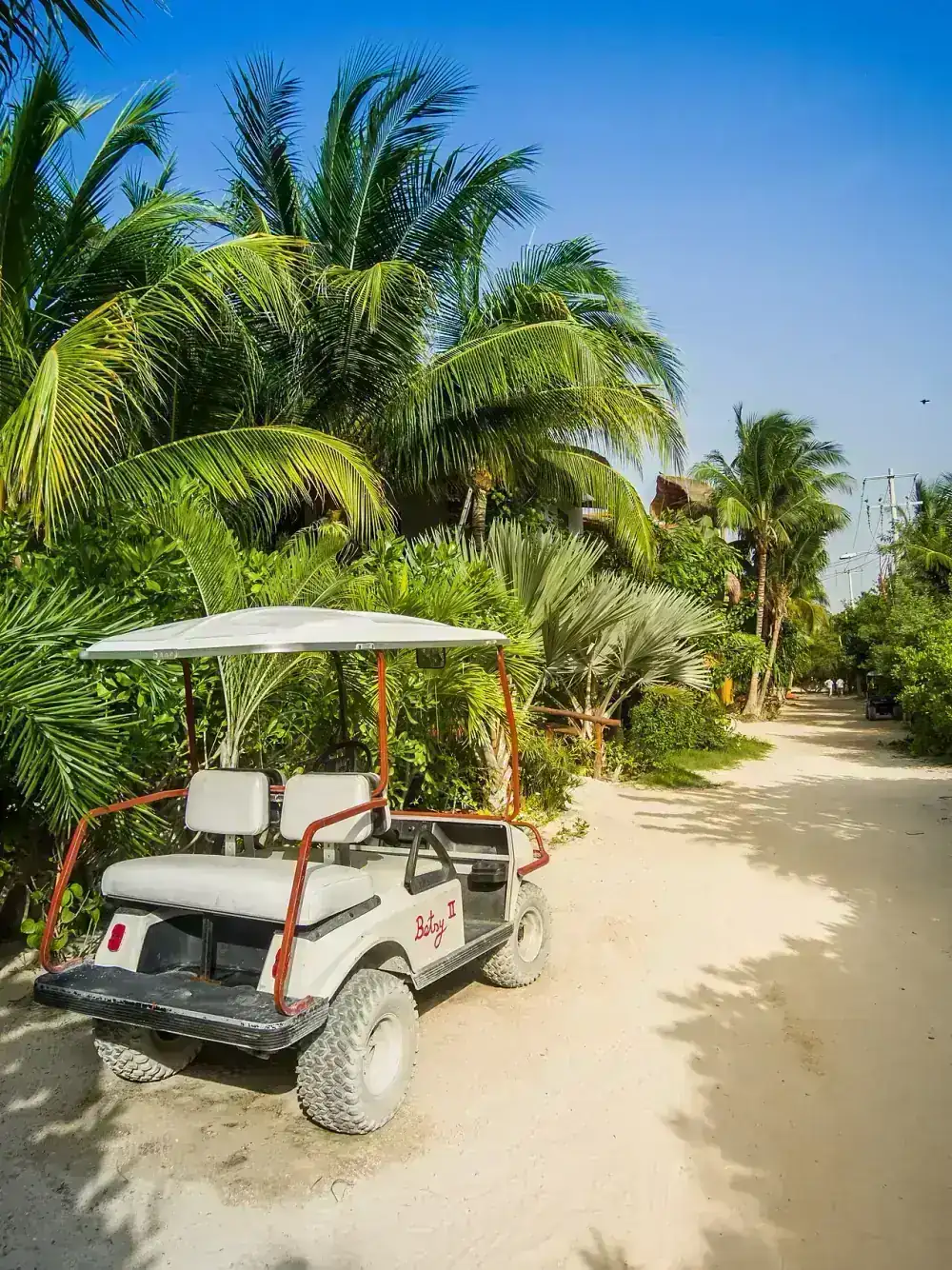 Isla Holbox beach with calm shallow turquoise water and a relaxed Caribbean atmosphere