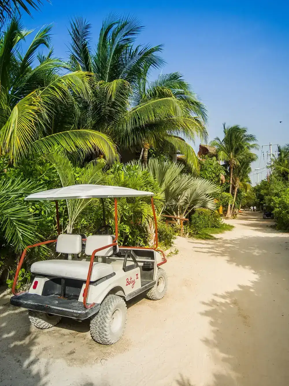 Isla Holbox beach with calm shallow turquoise water and a relaxed Caribbean atmosphere